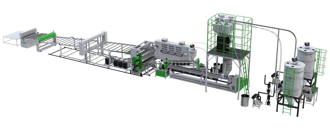 ABS, HIPS, PMMA REFRIGERATOR, SANITARY, AUTOMOBILE SHEET EXTRUSION LINE-min-min