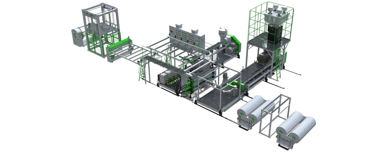 PE, TPO, S-PVC GEOMEMBRANE, WATER PROOFING SHEET EXTRUSION LINE-min