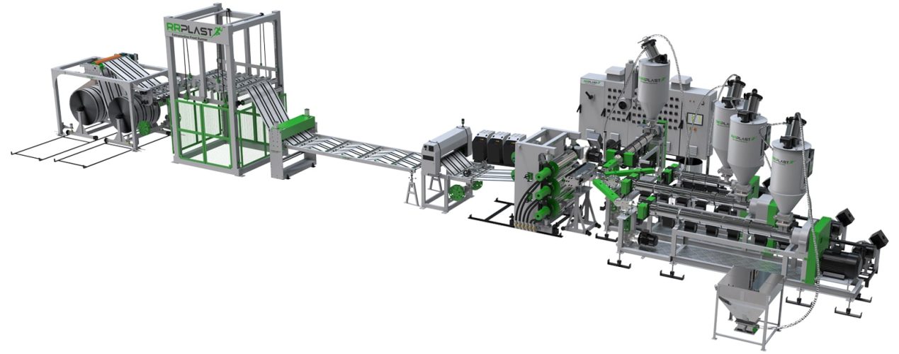 PP, EVOH MULTI-LAYER BARRIER SHEET EXTRUSION LINE-min